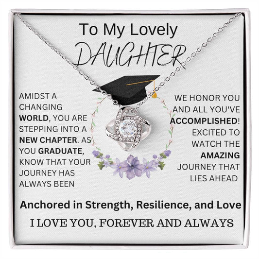 Daughter Necklace - Graduation - Strength, Resilience and Love